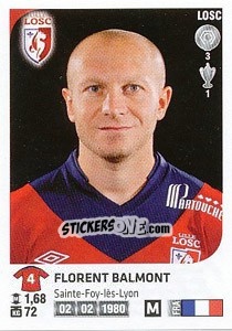 Sticker Florent Balmont - FOOT 2012-2013 n. 136 - Panini