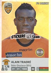 Sticker Alain Traore - FOOT 2012-2013 n. 147 - Panini
