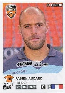 Sticker Fabien Audard - FOOT 2012-2013 - Panini