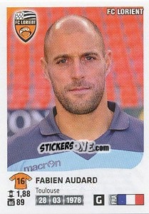 Sticker Fabien Audard - FOOT 2012-2013 n. 150 - Panini