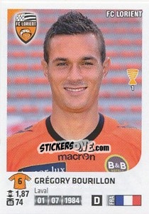 Sticker Gregory Bourillon - FOOT 2012-2013 - Panini