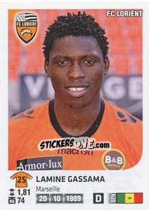Sticker Lamine Gassama - FOOT 2012-2013 n. 154 - Panini
