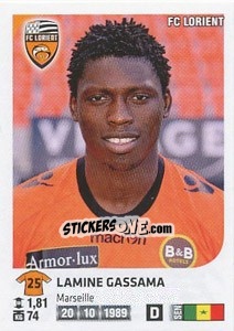 Sticker Lamine Gassama - FOOT 2012-2013 - Panini