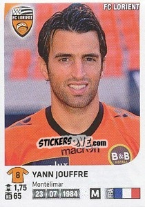Sticker Yann Jouffre - FOOT 2012-2013 n. 162 - Panini