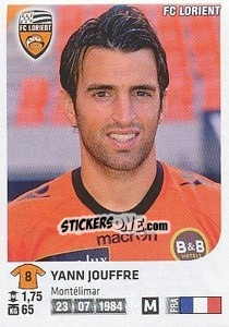 Figurina Yann Jouffre - FOOT 2012-2013 - Panini