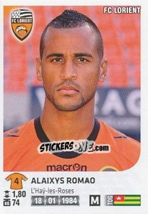 Sticker Alaixys Romao - FOOT 2012-2013 n. 163 - Panini