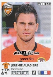 Sticker Jeremie Aliadiere - FOOT 2012-2013 n. 164 - Panini