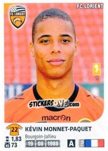 Cromo Kevin Monnet-Paquet - FOOT 2012-2013 n. 166 - Panini