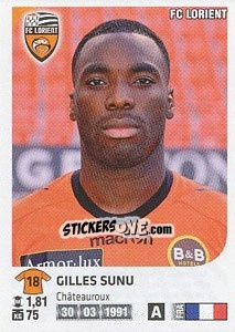 Sticker Gilles Sunu - FOOT 2012-2013 n. 167 - Panini