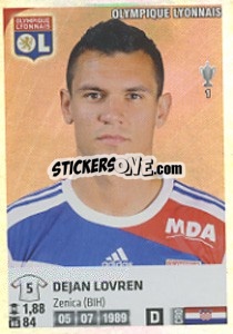 Cromo Dejan Lovren - FOOT 2012-2013 - Panini