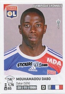 Sticker Mouhamadou Dabo - FOOT 2012-2013 - Panini