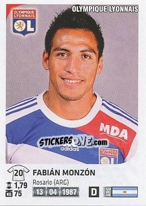 Sticker Fabian Monzon - FOOT 2012-2013 - Panini