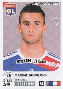 Sticker Maxime Gonalons - FOOT 2012-2013 n. 183 - Panini