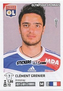 Sticker Clement Grenier - FOOT 2012-2013 - Panini