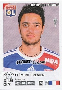 Sticker Clement Grenier - FOOT 2012-2013 n. 185 - Panini
