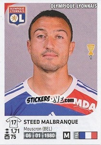 Sticker Steed Malbranque - FOOT 2012-2013 n. 186 - Panini