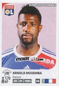 Figurina Arnold Mvuemba - FOOT 2012-2013 - Panini