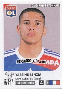 Sticker Yassine Benzia - FOOT 2012-2013 - Panini