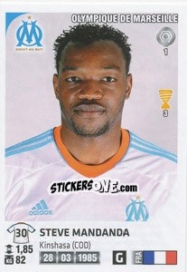 Sticker Steve Mandanda - FOOT 2012-2013 n. 199 - Panini