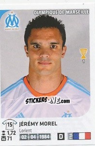 Sticker Jeremy Morel - FOOT 2012-2013 n. 204 - Panini