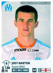 Sticker Joey Barton - FOOT 2012-2013 n. 208 - Panini