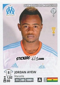 Sticker Jordan Ayew - FOOT 2012-2013 n. 213 - Panini