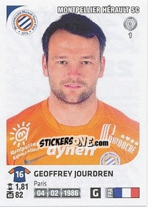 Cromo Geoffrey Jourdren - FOOT 2012-2013 - Panini