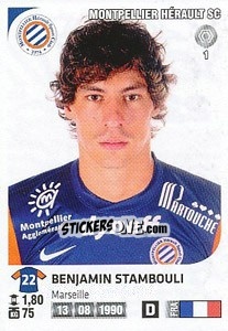 Sticker Benjamin Stambouli - FOOT 2012-2013 - Panini