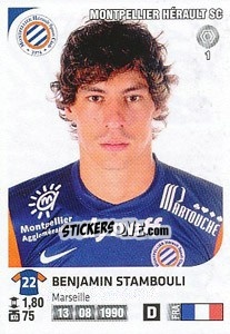 Sticker Benjamin Stambouli - FOOT 2012-2013 n. 228 - Panini