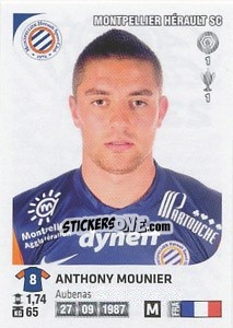 Sticker Anthony Mounier - FOOT 2012-2013 - Panini