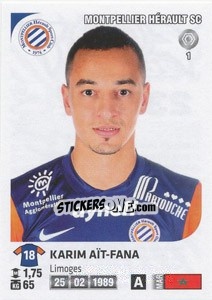 Sticker Karim Ait-Fana - FOOT 2012-2013 - Panini