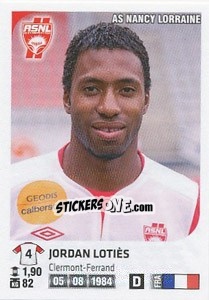 Sticker Jordan Lotiès - FOOT 2012-2013 n. 250 - Panini