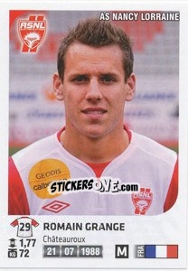 Sticker Romain Grange - FOOT 2012-2013 n. 255 - Panini