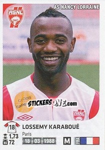 Sticker Lossemy Karaboue - FOOT 2012-2013 - Panini