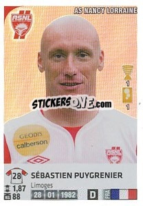 Sticker Sebastien Puygrenier - FOOT 2012-2013 n. 264 - Panini