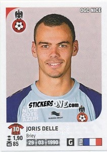 Sticker Joris Delle - FOOT 2012-2013 - Panini