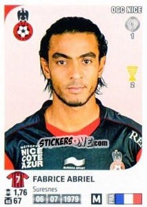 Sticker Fabrice Abriel - FOOT 2012-2013 n. 276 - Panini