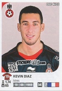 Sticker Kevin Diaz - FOOT 2012-2013 - Panini