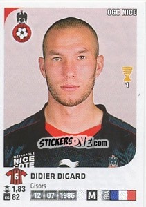 Figurina Didier Digard - FOOT 2012-2013 n. 279 - Panini