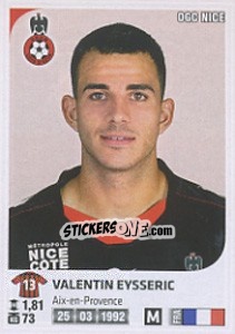 Sticker Valentin Eysseric - FOOT 2012-2013 - Panini