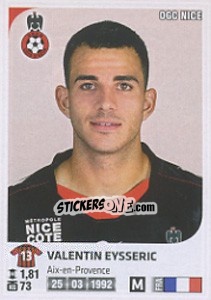 Cromo Valentin Eysseric - FOOT 2012-2013 n. 280 - Panini