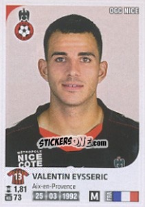 Cromo Valentin Eysseric - FOOT 2012-2013 - Panini