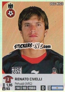 Sticker Renato Civelli - FOOT 2012-2013 - Panini