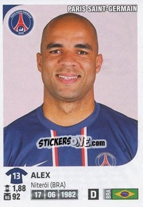 Sticker Alex - FOOT 2012-2013 n. 295 - Panini