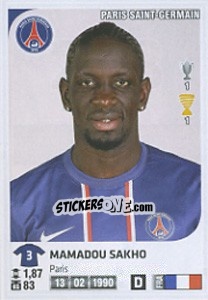Sticker Mamadou Sakho - FOOT 2012-2013 - Panini