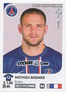 Sticker Mathieu Bodmer - FOOT 2012-2013 n. 300 - Panini
