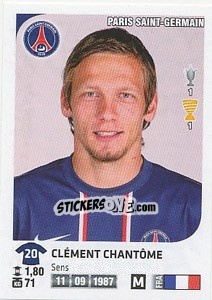 Sticker Clément Chantôme - FOOT 2012-2013 - Panini