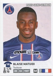 Sticker Blaise Matuidi - FOOT 2012-2013 n. 302 - Panini
