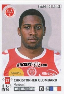 Sticker Christopher Glombard - FOOT 2012-2013 n. 320 - Panini