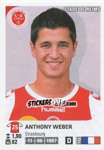 Figurina Anthony Weber - FOOT 2012-2013 - Panini